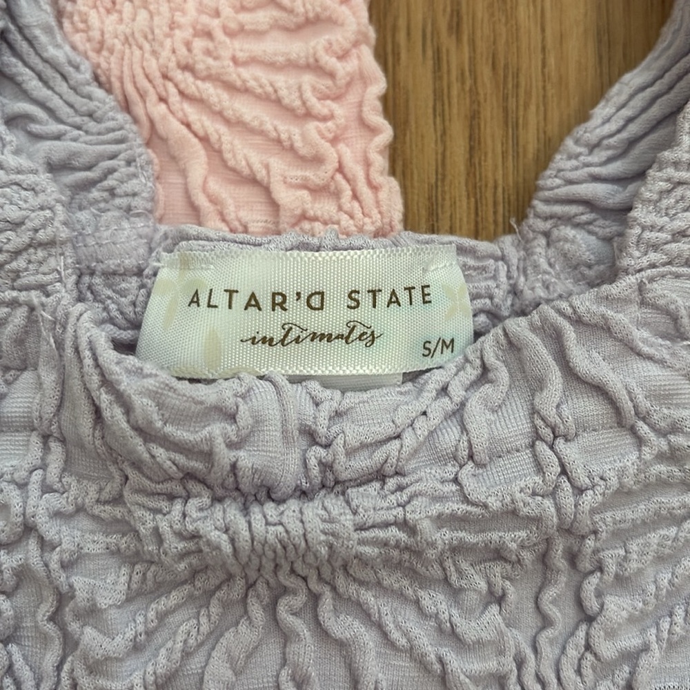 altar’d state blaire tank tops pink and purple size s/m set - Picture 3 of 3